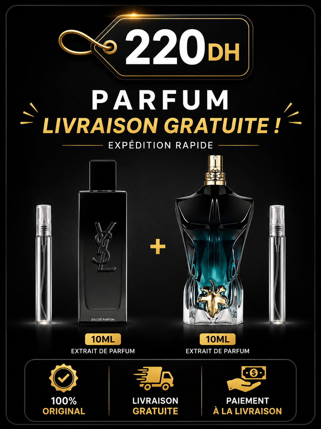 10ML MY SELF EDP + 10ML LE BEAU LE PARFUM